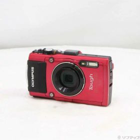 【中古】OLYMPUS(オリンパス) OLYMPUS STYLUS TG-4 RED Tough (4倍／防水／SDXC／レッド) 【262-ud】