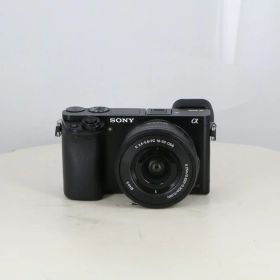 【中古】 (ソニー) SONY α6000 [ILCE-6000] パワーズームレンズキット ブラック【中古カメラ デジタル一眼】 ランク：B