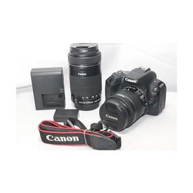 Canon デジタル一眼レフカメラ EOS Kiss X9 ブラック ダブルズームキット EF-S18-55mm/EF-S55-250mm付属 EOSKISSX9BK-WKIT