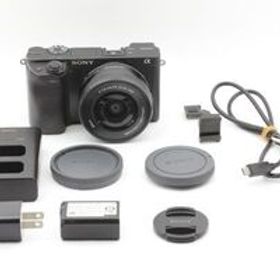 シャッター 21,756回 SONY α6400 ILCE-6400 ブラック ミラーレスデジタルカメラ 16-50mm SELP1650 レンズキット 中古 送料無料 00478