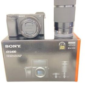 SONY◆デジタル一眼カメラ α6400 ILCE-6400Y ダブルズームレンズキット [ブラック]//