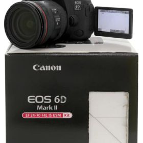 【Canon】キヤノン『EOS 6D Mark II EF24-70 F4L IS USM レンズキット』2017年8月発売 デジタル一眼レフカメラ 1週間保証【中古】