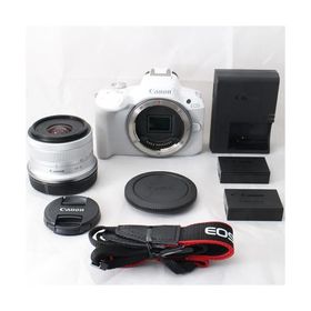 Canon ミラーレス一眼カメラ EOS R50 標準ズームレンズキット(RF-S18-45) ホワイト/APS-C/約376g EOSR50WH-1845ISSTMLK