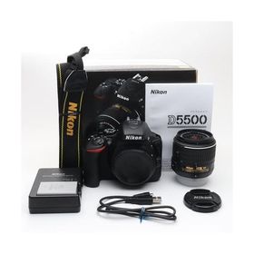 Nikon デジタル一眼レフカメラ D5500 18-55 VRII レンズキット ブラック 2416万画素 3.2型液晶 タッチパネル D5500LK18-55BK
