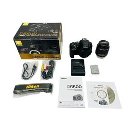 Nikon デジタル一眼レフカメラ D5500 18-55 VRII レンズキット ブラック 2416万画素 3.2型液晶 タッチパネル D5500LK18-55BK