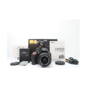 Nikon デジタル一眼レフカメラ D5500 18-55 VRII レンズキット ブラック 2416万画素 3.2型液晶 タッチパネル D5500LK18-55BK
