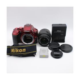 Nikon デジタル一眼レフカメラ D5500 18-55 VRII レンズキット レッド 2416万画素 3.2型液晶 タッチパネル D5500LK18-55RD