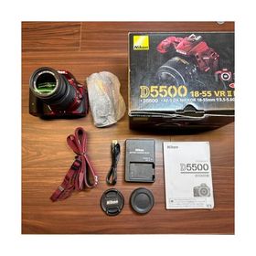 Nikon デジタル一眼レフカメラ D5500 18-55 VRII レンズキット レッド 2416万画素 3.2型液晶 タッチパネル D5500LK18-55RD