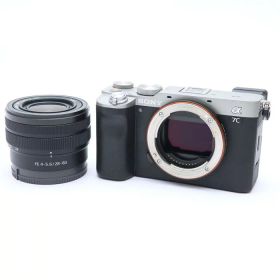 【中古】 《良品》 SONY α7C ズームレンズキット ILCE-7CL シルバー 【ビューファインダーユニットSDスロットホットシューバネファインダーカバー部品交換/各部点検済】 [ デジタルカメラ ]