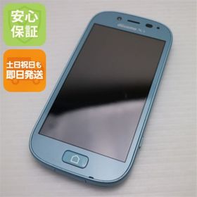 フジツウ(富士通)のF-06F らくらくスマートフォン3 エアーブルー M444(スマートフォン本体)