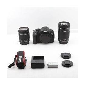 Canon デジタル一眼レフカメラ EOS Kiss X7i ダブルズームキット EF-S18-55 IS STM/EF-S55-250 IS STM付属 ブラック KISSX7I-WKIT