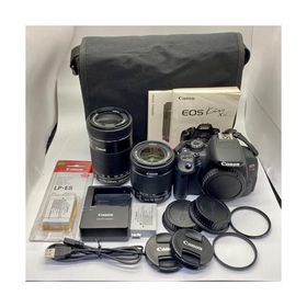 Canon デジタル一眼レフカメラ EOS Kiss X7i ダブルズームキット EF-S18-55 IS STM/EF-S55-250 IS STM付属 ブラック KISSX7I-WKIT