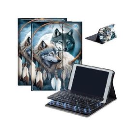 Case for Fire HD 10 ＆ 10 Plus Tablet (13th/11th Generation, 2023/2021 Release) 10.1" with Keyboard, PU Leather Multiple-Angles Keyboard C_並行輸入