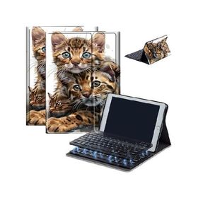 Case for Fire HD 10 ＆ 10 Plus Tablet (13th/11th Generation, 2023/2021 Release) 10.1" with Keyboard, PU Leather Multiple-Angles Keyboard C_並行輸入