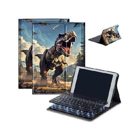 Case for Fire HD 10 ＆ 10 Plus Tablet (13th/11th Generation, 2023/2021 Release) 10.1" with Keyboard, PU Leather Multiple-Angles Keyboard C_並行輸入