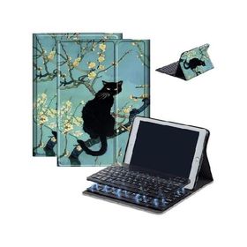 Case for Fire HD 10 ＆ 10 Plus Tablet (13th/11th Generation, 2023/2021 Release) 10.1" with Keyboard, PU Leather Multiple-Angles Keyboard C_並行輸入