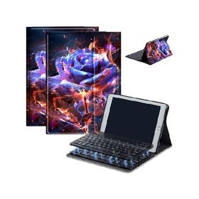 Case for Fire HD 10 ＆ 10 Plus Tablet (13th/11th Generation, 2023/2021 Release) 10.1" with Keyboard, PU Leather Multiple-Angles Keyboard C_並行輸入