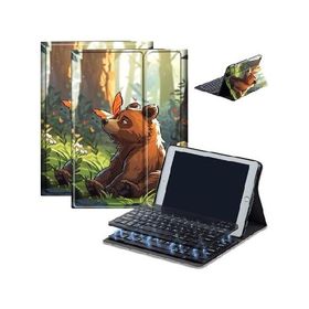 Case for Fire HD 10 ＆ 10 Plus Tablet (13th/11th Generation, 2023/2021 Release) 10.1" with Keyboard, PU Leather Multiple-Angles Keyboard C_並行輸入