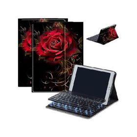 AIRWEE Case for Fire HD 10 ＆ 10 Plus Tablet (13th/11th Generation, 2023/2021 Release) 10.1" with Keyboard, PU Leather Multiple-Angles Key_並行輸入