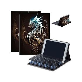 AIRWEE Case for Fire HD 10 ＆ 10 Plus Tablet (13th/11th Generation, 2023/2021 Release) 10.1" with Keyboard, PU Leather Multiple-Angles Key_並行輸入