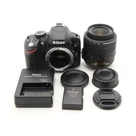 Nikon デジタル一眼レフカメラ D3200 レンズキット AF-S DX NIKKOR 18-55mm f/3.5-5.6G VR付属 ブラック D3200LKBK