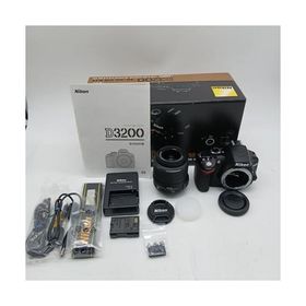 Nikon デジタル一眼レフカメラ D3200 レンズキット AF-S DX NIKKOR 18-55mm f/3.5-5.6G VR付属 ブラック D3200LKBK