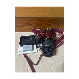 Nikon デジタル一眼レフカメラ D3400 AF-P 18-55 VR レンズキット レッド D3400LKRD