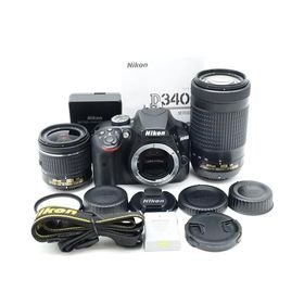 Nikon デジタル一眼レフカメラ D3400 ダブルズームキット ブラック D3400WZBK