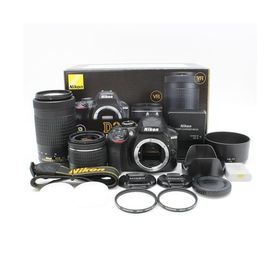 Nikon デジタル一眼レフカメラ D3400 ダブルズームキット ブラック D3400WZBK