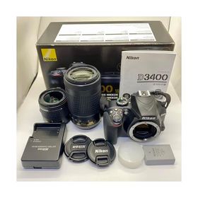 Nikon デジタル一眼レフカメラ D3400 ダブルズームキット ブラック D3400WZBK