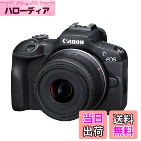 【送料無料】Canon ミラーレス一眼カメラ EOS R100 標準ズームレンズキット(RF-S18-45) ブラック/APS-C/約356g EOSR100-1845ISSTMLK
