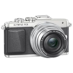 【中古】OLYMPUS PEN E-PL7 14-42mm EZレンズキット シルバー ミラーレス一眼 E-PL7 EZ LKIT SLV