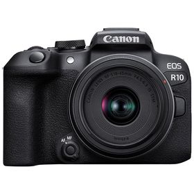 Canon ミラーレス一眼カメラ EOS R10 レンズキット(RF-S18-45)ブラック/APS-C/EOSR10-1845ISSTMLK