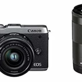 【中古】Canon ミラーレス一眼カメラ EOS M6 Mark II ダブルズームキット シルバー EOSM6MK2SL-WZK
