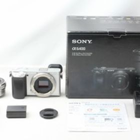 ◆ほぼ新品◆ソニー Sony α 6400 ILCE-6400L パワーズームレンズキット シルバー 僅か710ショット 付属品満載 元箱◇M49555