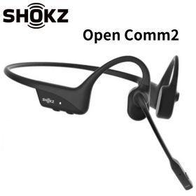 Shokz OPENCOMM2 ワイヤレス骨伝導ヘッドセット ブラック メーカー2年間保証 国内正規品 SKZ-EP-000039