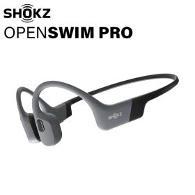 SHOKZ OpenSwim PRO SKZ-EP-000028 完全防水型MP3付き 骨伝導イヤホン グレー オープンイヤー IP68防塵防水 水泳