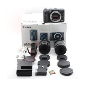 Canon ミラーレス一眼カメラ EOS M3 ダブルズームキット(ブラック) EF-M18-55mm F3.5-5.6 IS STM EF-M55-200mm F4.5-6.3 IS STM 付属 EOSM3BK-WZK