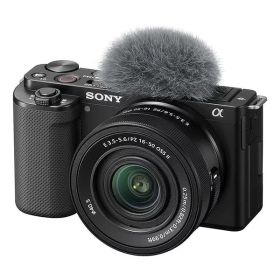 【中古】【1年保証】【美品】SONY VLOGCAM ZV-E10 パワーズームレンズキット (PZ 16-50mm II) ブラック [ZV-E10K B]