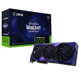GeForce RTX 5070 12G World of Warcraft MIDNIGHT VOID EDITION OC MSI [グラフィックボード]【KK9N0D18P】