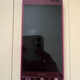 au 京セラ BASIO3 KYV43 スマートフォン レッド