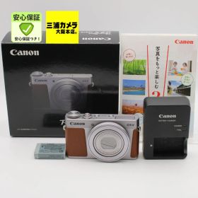 【美品】 Canon PowerShot G9 X Mark II シルバー 1.0型センサー F2.0レンズ 光学3倍ズーム コンパクトデジタルカメラ #0680370