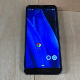 SHARP AQUOS SH-M12 ブラック ケース付き