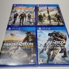 PS4 ソフト 4本セット ディビジョン 2 ゴーストリコン ワイルドランズ ゴーストリコン ブレイクポイント トム・クランシー