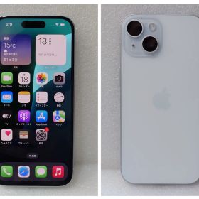 2-24 Apple iPhone15 128GB ブルー 本体 日本国内販売モデル 本体 SIMフリー バッテリー容量88％ 【中古品】