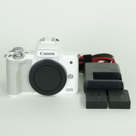 [美品 | バッテリー2個付] Canon EOS Kiss M [ボディ ホワイト] | Canon EF-Mマウント