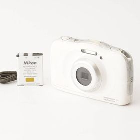 ニコン Nikon COOLPIX S33 ホワイト 防水耐衝撃 コンパクトデジタルカメラ