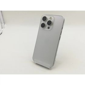 【中古】Apple docomo 【SIMフリー】 iPhone 15 Pro 128GB ホワイトチタニウム MTU83J/A【福岡筑紫】保証期間1ヶ月【ランクB】