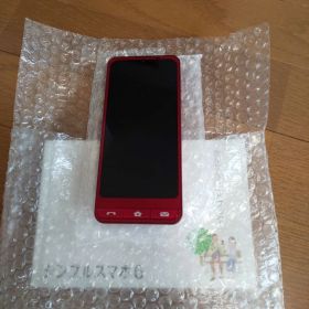 シンプルスマホ6 レッド本体