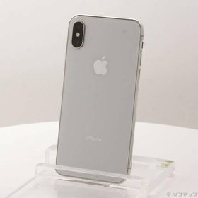 〔中古〕Apple(アップル) iPhoneX 256GB シルバー MQC22J／A SIMフリー〔247-ud〕